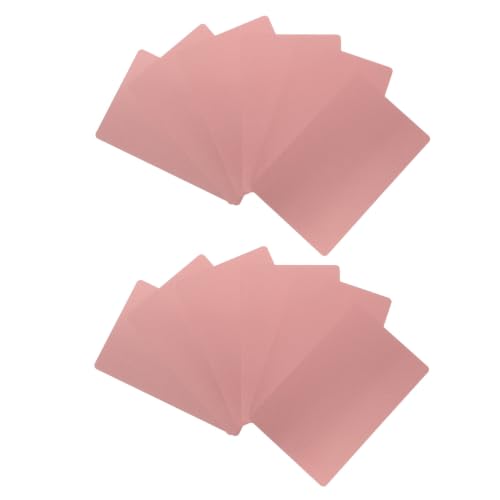 Placas de Metal Estables para Grabado y Sublimación Pack 100 Unidades Rosa Dorado