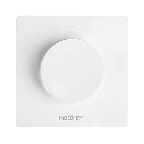 LIGHTEU, Miboxer 2.4G Fernbedienung mit drehbarem Bedienfeld, Farbtemperatur und Helligkeit einstellbar für CCT Lampen und Controller, K1