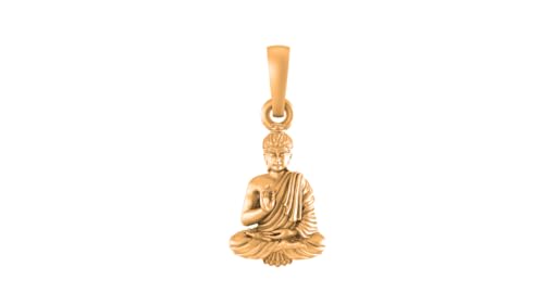 Pendentif Bouddha argent plaqué or 22 carats de haute pureté