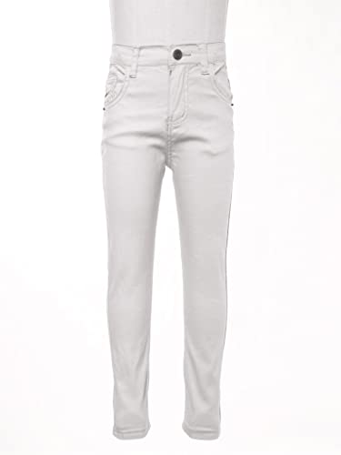 Kids Boy's Skinny Chino Pants Classic School Uniform Elastic Waist Straight Pants Casual Jeans Jeggings3