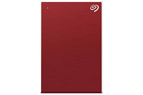 Image of Seagate Backup Plus Slim 2 TB External HDD - USB 3.0 for Windows and Mac, 3 yr Data Recovery Services, Portable Hard Drive, 6 Month Mylio Create and Dropbox Plan - Red (STHN2000403)