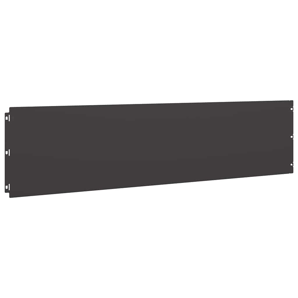Lot de 10 bordures de pelouse en acier laminé à froid Noir 25 x