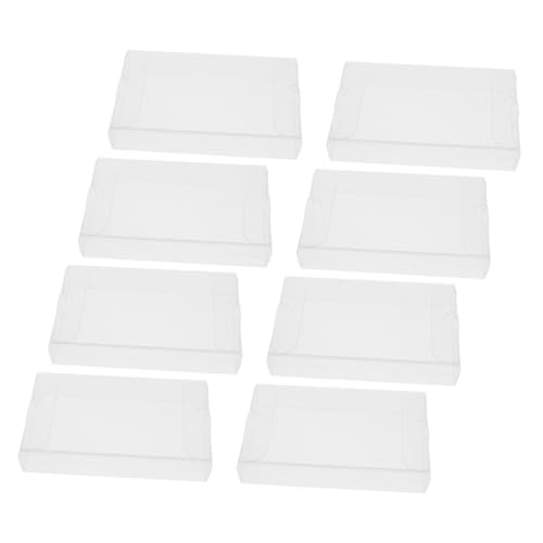 Estuche para cintas de audio protector y resistente PRETYZOOM en PVC transparente para 8 casetes 2