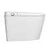 Tankless Smart Toilet with Built-In Bidet, Heated Seat, Warm Water and Dry, Simple Installation, with Foot Sensor and Night Light, Auto Flush, Auto Open & Close Lid, Wireless Remote Control