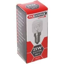 Cool Products Paxandax Oven Lamp Bulb, E14, 25W, 300°C, 220-240V