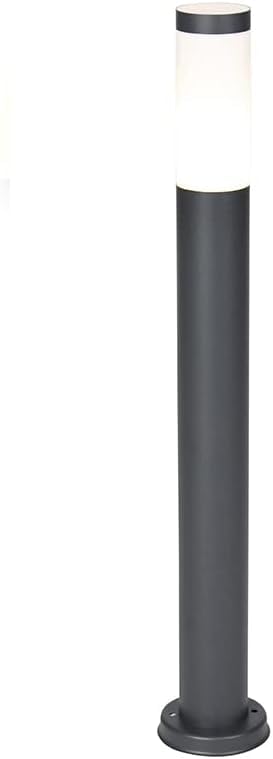 Planetitaly - Lampioni da Giardino Esterno Tokyo, Luci da Giardino da Terra per Vialetto, Illuminazione LED con Attacco E27, Acciaio Inox Antiruggine per Esterni, Lampioncini Moderni (800mm nero)