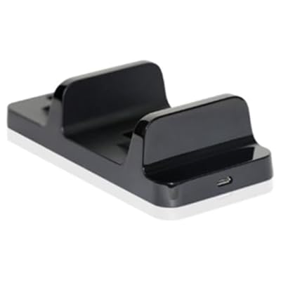 Double Controller Charging Holder Gaming Handle Charging Dock Stand With LED Light Compatible For P4 Gamepad Black With LED Indication Light