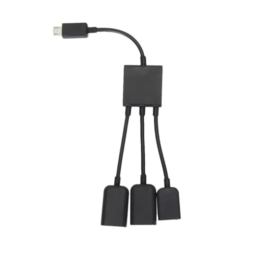 Adaptador micro USB OTG 3 en 1 con doble puerto USB 2.0 para móviles 6