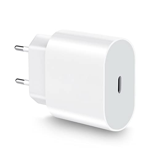NEW'C Chargeur pour iPhone 14/14 Plus/14 Pro/14 Pro Max/13/13 Pro/13 Mini/13 Pro max/12/12 Mini/12 Pro/12 Pro Max /11/11 Pro/11 Pro Max/X/XS/XS Max/XR/SE 2020/8/8 Plus, Chargeur Secteur Rapide PD 20W Cover