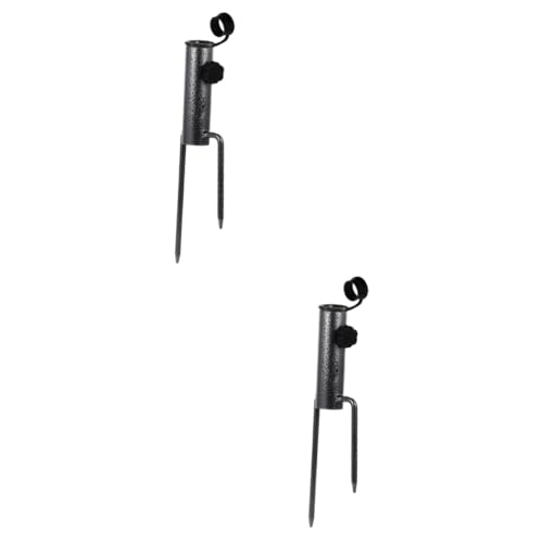 BESPORTBLE Lot De 2 Supports Dancrage Robustes pour Parapluie Piquet Dancrage pour Gazon Sol Sable