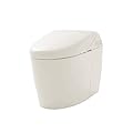 TOTO MS988CUMFG#01 NEOREST RH Dual Flush 1.0 or 0.8 GPF Toilet with Intergeated Bidet Seat and EWATER White-MS988CUMFG, Cotton White