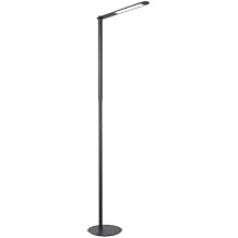 GEORGE KOVACS P1931-896-L Kovacs LED Table Lamp, 1-Light, 8 Total Watts, 56.75-in H x 9-in W, Brushed Coal Black