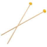 Beaupretty 1 Paio Bacchette per Percussioni per Glockenspiel e Xilofono Manico in Legno Punta in Gomma Accessori Strumenti a Percussione Adatte per Musicisti e Regalo