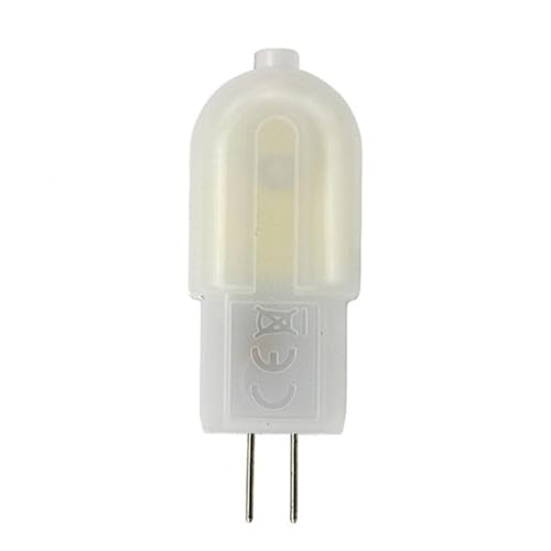 JZLBBC Bombilla LED G4 3W 12V/220V (equivalente halógeno de 20W 30W) blanco cálido, regulable, lámpara de base de pin G4, sin parpadeo, 1PC ACDC12V Coldwhite