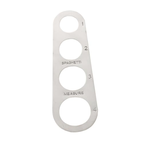 GRIRIW Doseur De Spaghettis En Acier Inoxydable Multifonction 4 Trous Pour Portions Précises, Règle De Mesure Pour Pâtes, Ustensile La Cuisine Léger, Usage Domestique Et Professionnel