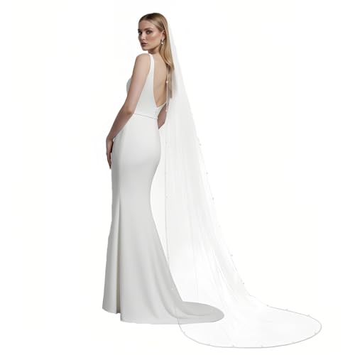 Amooteak Beaded Edge Veil