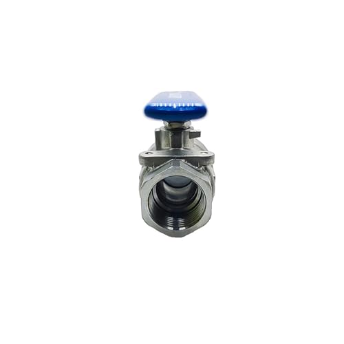 Válvula de bola de acero de dos piezas con rosca interna y externa de 1/2" 4