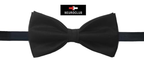 Image of Bow Tie for Men Classic Solid Colour Pre-Tied Satin Formal Tuxedo Bowtie Adjustable Length Clip on Design for Adults Elegant Double Fold Ties for Boys and Men's Party Accessories