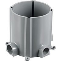 Hubbell PFB1 Round Single or Low Capacity Multi-Service PVC Floor Box