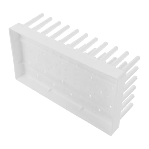 UTHCLO 試験管立てプラスチック製ペグ式乾燥ラック 耐久性ラボチューブホルダー 多用途遠心管用実験室用