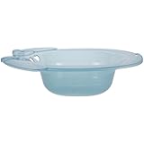 TEHAUX Portable Sitz Bath Basin for Postpartum Care and Relief, Blue Pattern Design, Home Sitz Bath for Pregnant Women and Elderly, Toilet Seat Compatible, Medical Wash Basin