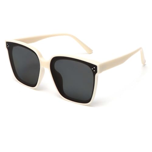 Oversized Retro Women's Sunglasses, Square Trendy Classic Simple Men Shades UV400