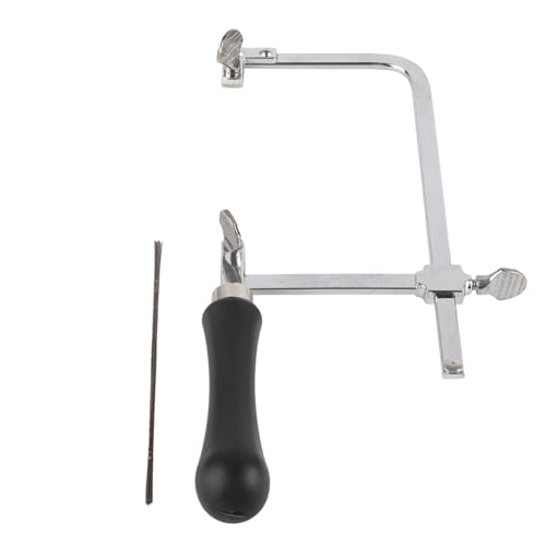 Naroote Arc de Scie à Main Portable avec Lames de Scie en Spirale, Outil de Bricolage Essentiel pour la Construction et le Jardinage, Design Compact, Convient aux Lames de 5,51", adapté aux (