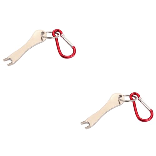 FAVOMOTO 2pcs Guitar String Aid Tool Quick Release Bridge Pin Puller Essential for String Instruments Includes Carabiner and Keychain