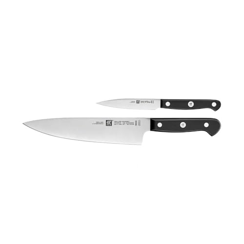 ZWILLING Gourmet Messerset ohne Block 2-teilig Rostfreier Spezialstahl Made in Germany Schwarz