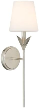 Crystorama Broche 6'' Antique Silver Sconce