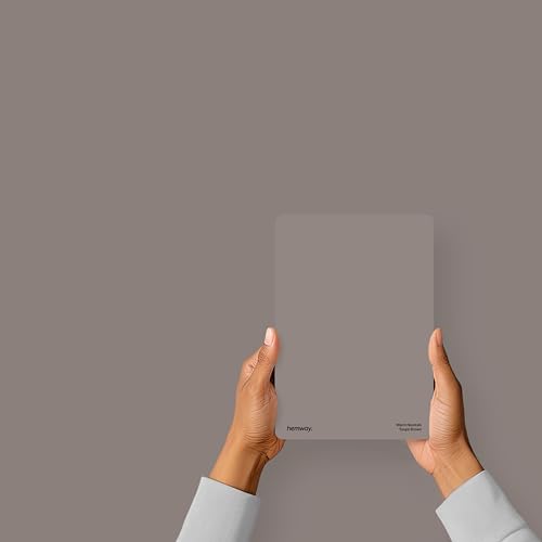 Hemway Taupe Brown Peel & Stick Sample Interior Paint | A5 Accurate Colour Swatch, Mess-Free Alternative to Paint Tester Pots, Easy To Use, Eco-friendly, for Kitchen Bathroom Living Room