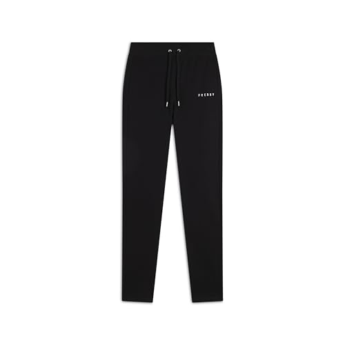 Pantalon interlock femme FREDDY noir bas ajusté avec logo élégant
