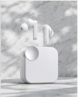 Image of Clear Cut Fast Charging Support 61 Hours Total Battery Wireless Bluetooth 5.4 Earbuds and Dual Device Switching(White)