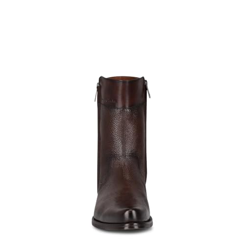 FRANCO CUADRA Men's Leather Dress Boots Dark Brown3