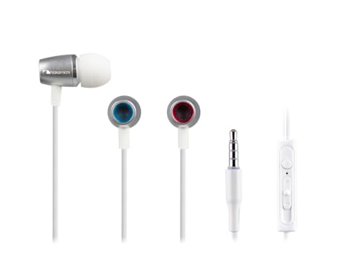 Nakamichi NM CE300 SLV Auriculares con Cable (Plateado)