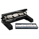 Swingline 3 Hole Punch Heavy Duty, 40 Sheet Capacity Three Hole Puncher 3 Ring, Adjustable 2-4 Hole Paper Punch, Black (74450) – view 4