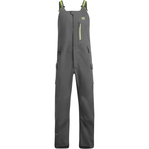 Under Armour - Mens Stormproof Shoreman Bib, Color Castlerock/Steel/Lime Surge (025), Size: Medium