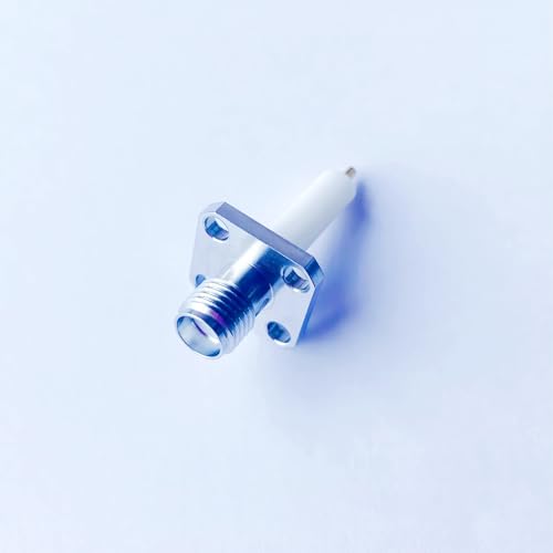 Conector SMA RF hembra de brida cuadrada fija y tornillo exterior 3