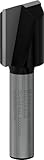 Bosch 1x Fraise à rainurer droite PRO, deux goujures (pour Bois résineux, Bois dur, Ø 1...