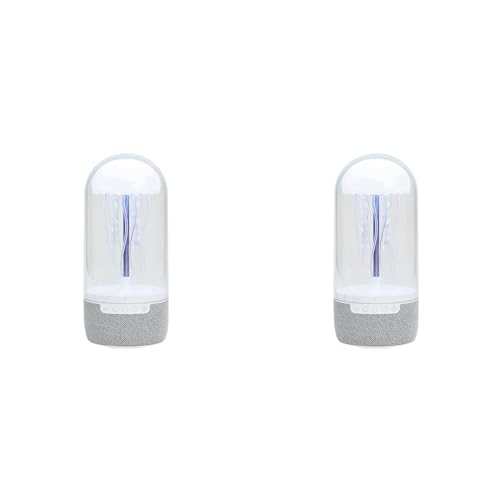 Système de Cinéma Maison Sans Fil avec 2 Enceintes Bluetooth à Lampe Méduse