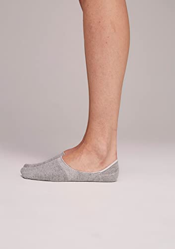 Kit Com 3 Pares De Meia Unissex Invisível Cinza P