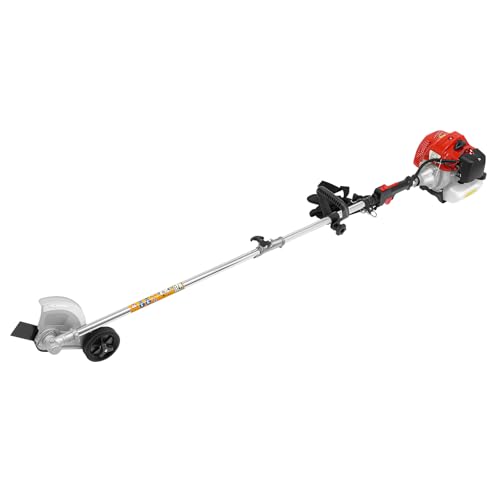 IOUSSJC 43cc Wheel Rotary Edger Lawn Tool, 2 Stroke Lawn Edger, Gas Weed Wacker for Agriculture, Forestry, Landscaping, Urban Greening