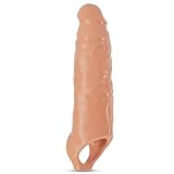 BDSMAGE Penishülle für Penisverlängerung 5cm,28cm Penis Sleeve XXL größe Penismanschetten Penis Hülle Penisvergrößerung für Big Penis Sex Spielzeug ab 18 für Paare Männer extrem (Fleischfarbe)
