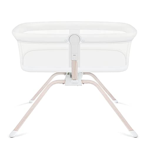 Image of TCBunny Rocking Bassinet & Baby Bassinet Bedside Sleeper, 2-Sided Mesh Portable Bed Crib for Newborn Baby, Trave Bag Included (White)