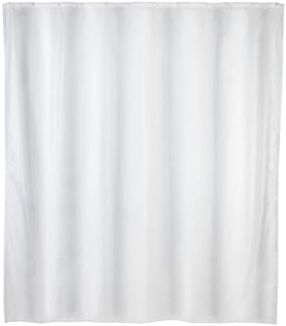 Wenko "Anti Mould Shower Curtain, Orange, 180 x 200 cm