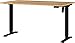 Produktbild Germania Schreibtisch 8023-593, in Navarra-Eiche-Nb./Schwarz, elektr. höhenverstellbar, 140 x 119 x 80 cm (BxHxT)