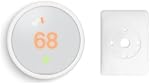Google Thermostat Nest - Thermostat d'apprentissage intelligent programmable avec installation facile et kit de trim, blanc