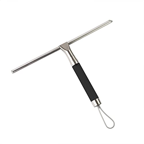 Zadro 12 Inch Wide Large Silicone Big Squeegee for Windows, Bathroom Shower Squeegee for Car Wash, Large Hanging Hook & Wall Mount Bracket (Matte Black, 12 in.) by Zadro - Used condition - Image 6