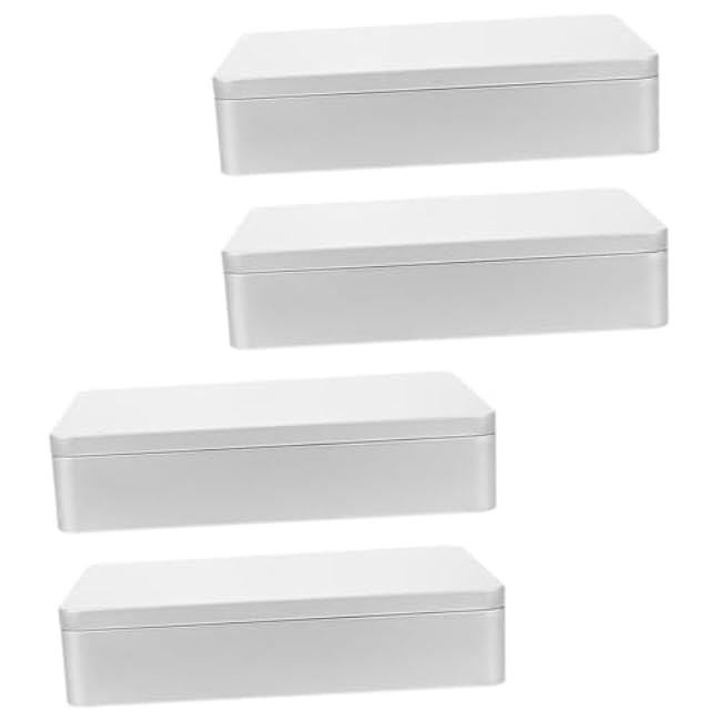 16pcs Small Metal Storage Boxes Lids for Organizing Beads Cables and Small Items Metal Containers for Easy Storage and