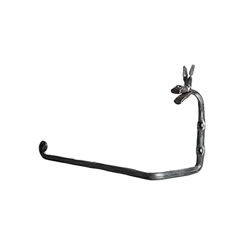 Decorative Wrought Iron Hand Towel Holder | Swirl Towel Bar Rack for Kitchen, Bathroom etc. | Wall Mount Dish Towel Rod Hanger Cover
